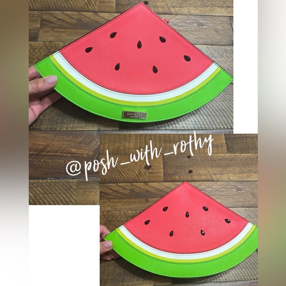 Kate Spade ♠️ New York - Make a Splash Watermelon Clutch 🍉 - Picture 2 of 7